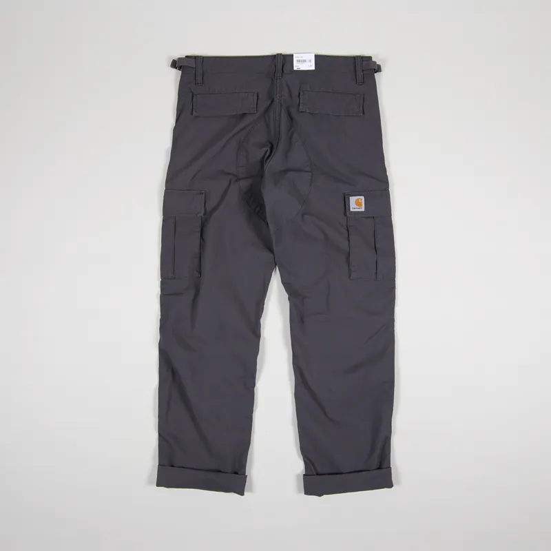 Carhartt WIP Mens Slim Fit Cargo Aviation Pants Blacksmith Grey