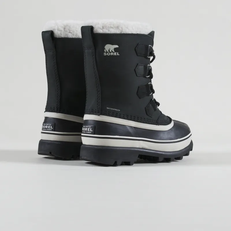 Sorel Womens Caribou Waterproof Boots Black Stone-3