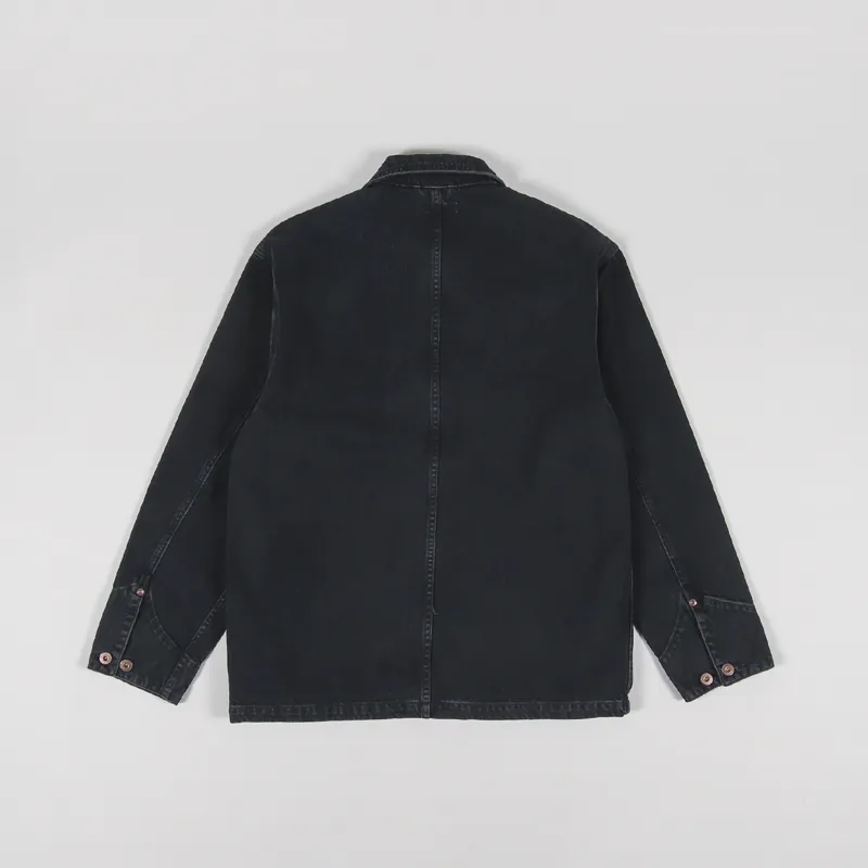 Nudie Jeans Carson Chore Jacket Black Hole-2