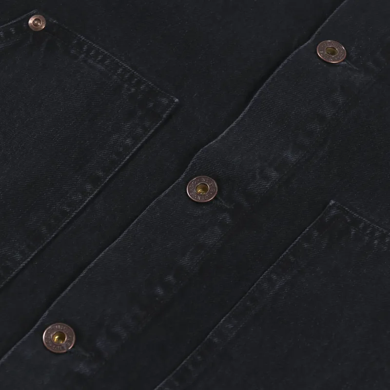 Nudie Jeans Carson Chore Jacket Black Hole-6