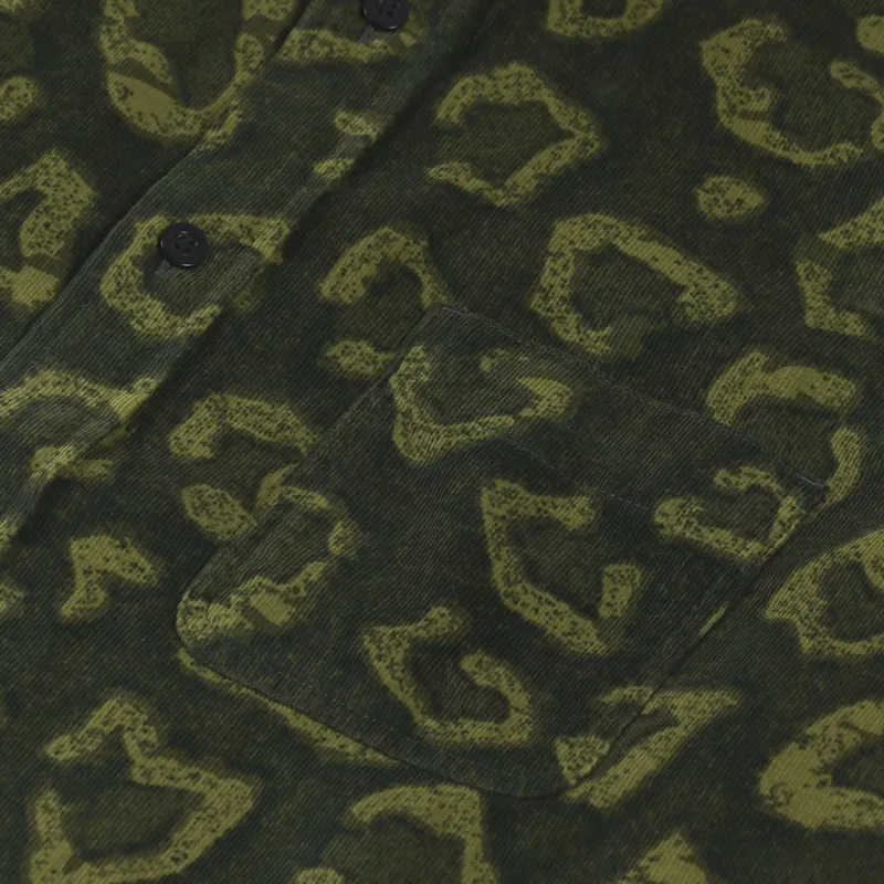 Edwin Carter Shirt Green Corduroy AOP-6