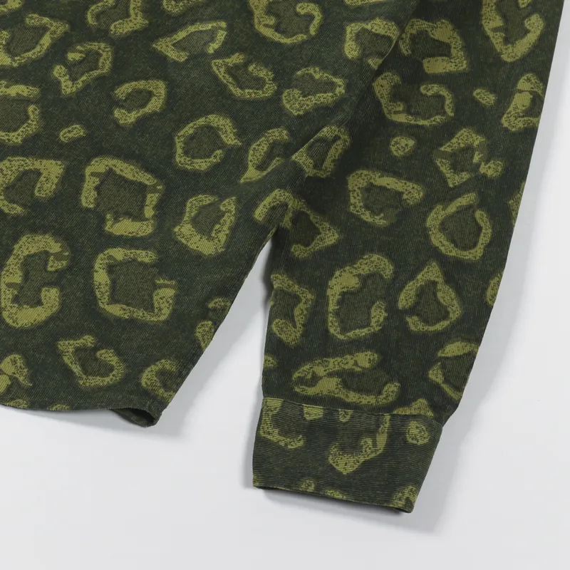 Edwin Carter Shirt Green Corduroy AOP-4