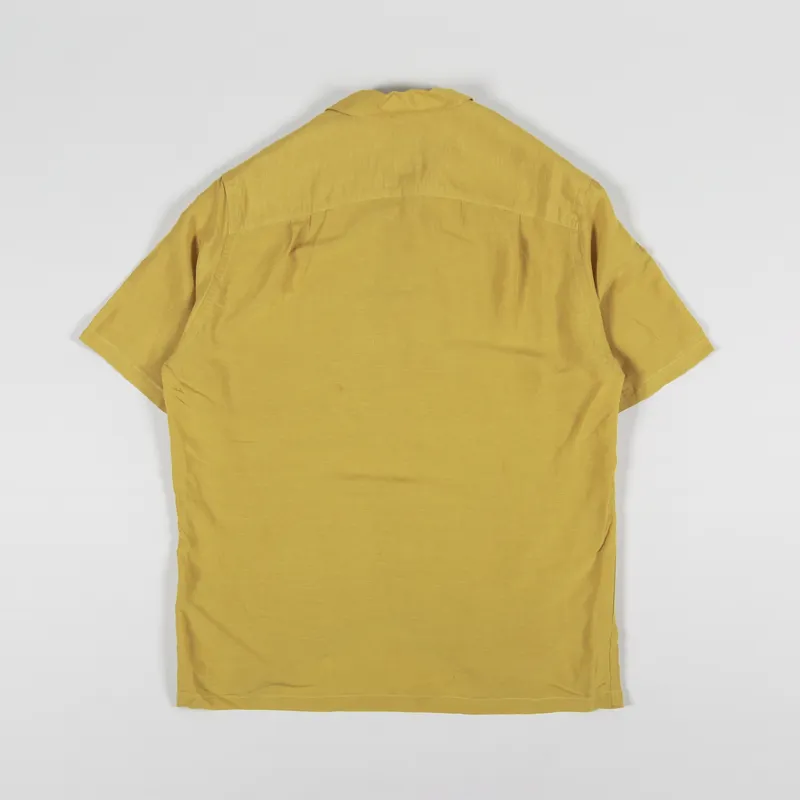 Portuguese Flannel Catown Short Sleeve Shirt Yellow-1