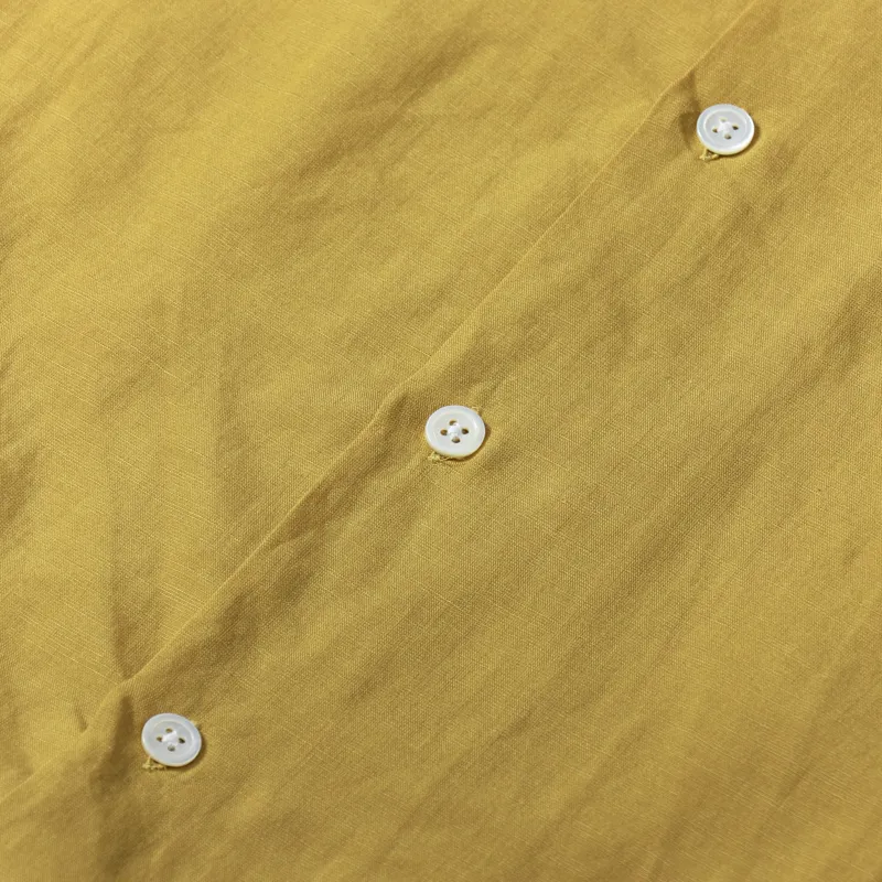 Portuguese Flannel Catown Short Sleeve Shirt Yellow-4