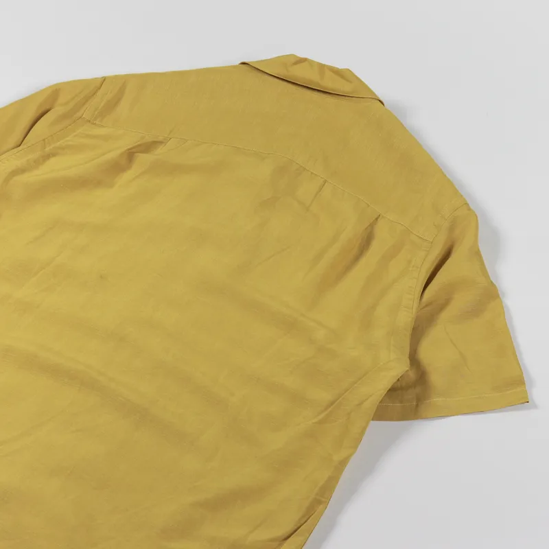 Portuguese Flannel Catown Short Sleeve Shirt Yellow-3