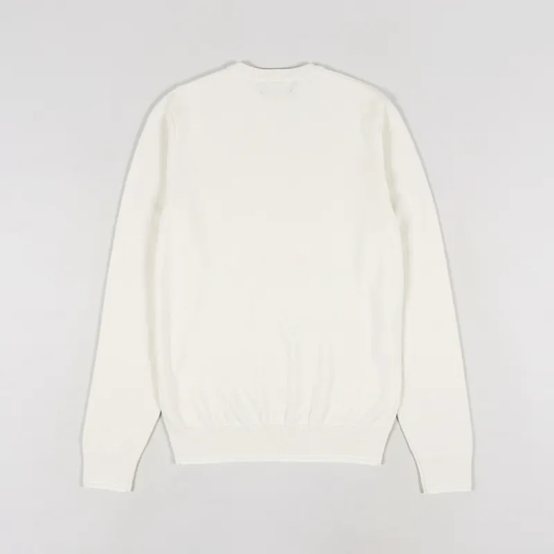 Fred Perry Cable Knit Crew Neck Sweat Ecru-1
