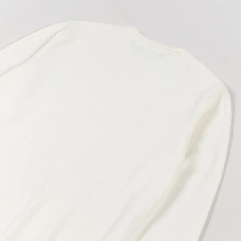 Fred Perry Cable Knit Crew Neck Sweat Ecru-3