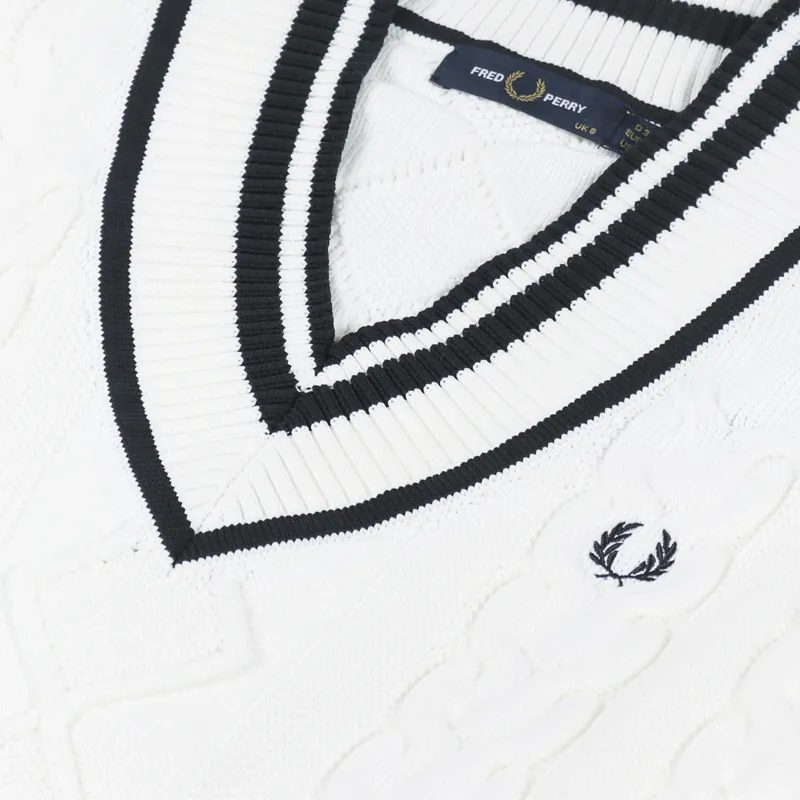 トップス FRED PERRY Cable Knit V-Neck Jumper 31039724_60183127_600.jpg