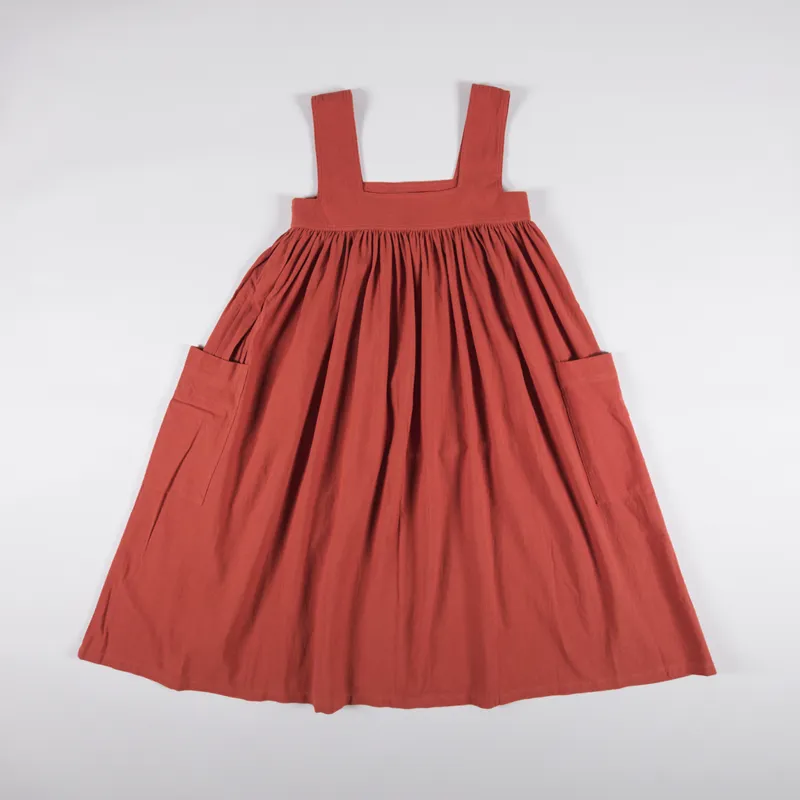 L.F.Markey Womens Cameron Dress Brick Red-3