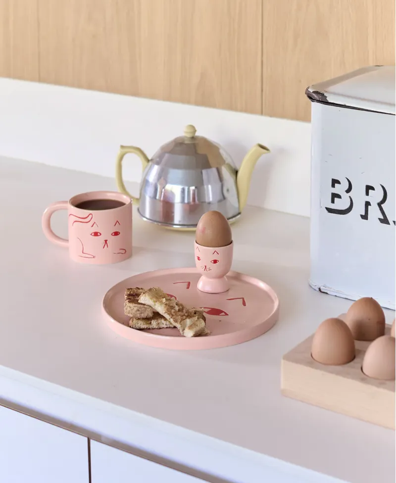 Donna Wilson Cat Mug Pink-3