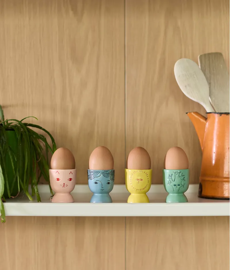 Donna Wilson Cat Egg Cup Pink-2