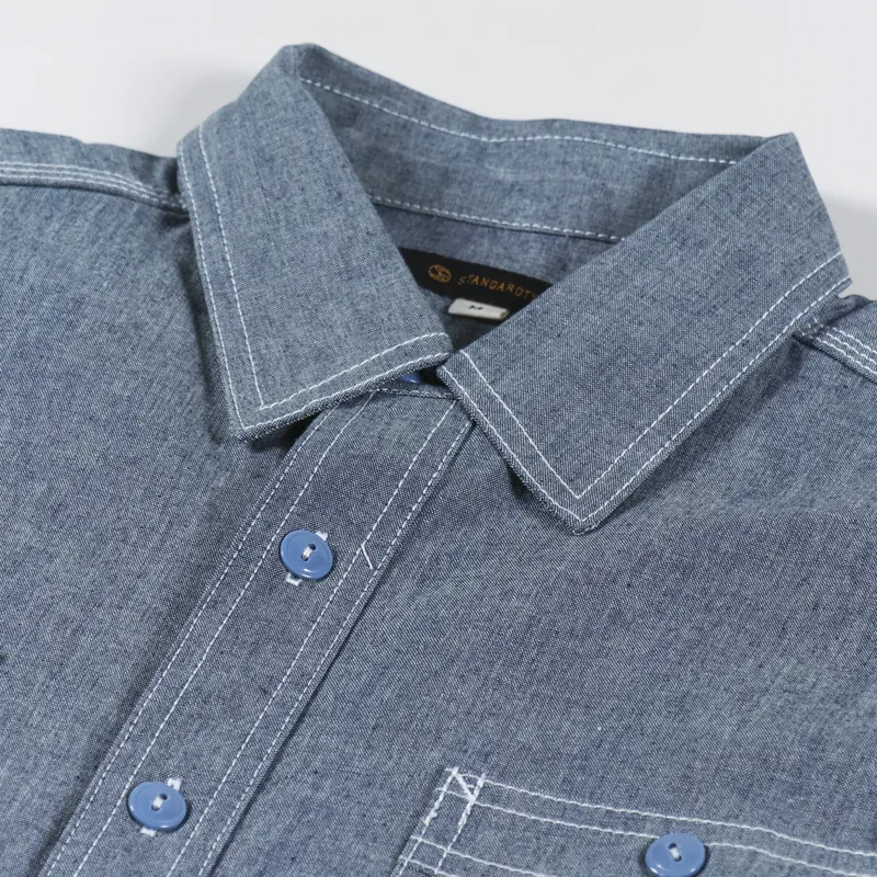 BLACKBIRD ブラックバード ワークシャツ ブルー系 シャンブレー BLACKBIRD - Chambray Work Shirt ブラックバード
