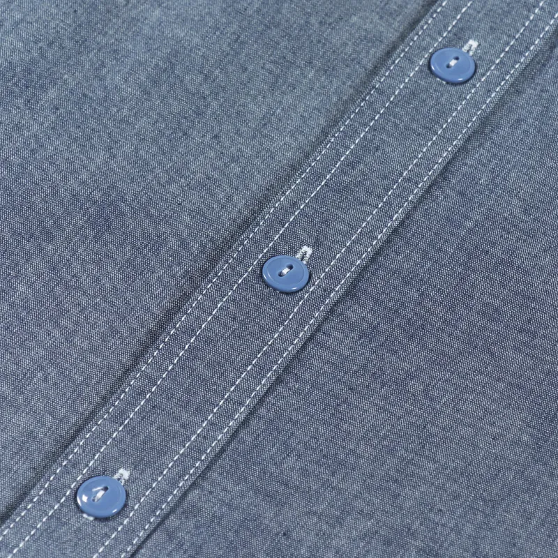 Standardtypes Worker Chambray Shirt Blue-6