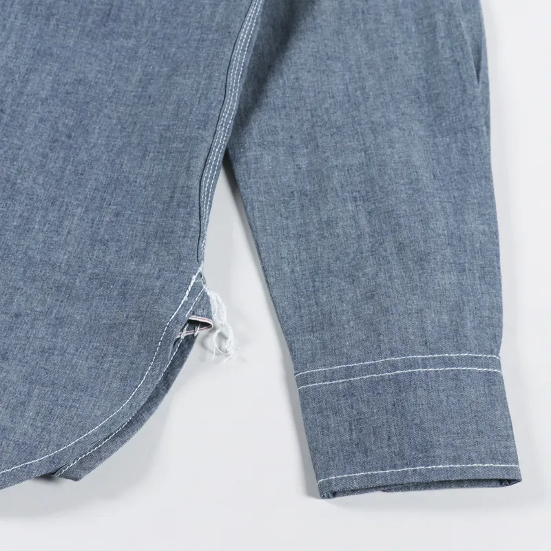 Standardtypes Worker Chambray Shirt Blue-5