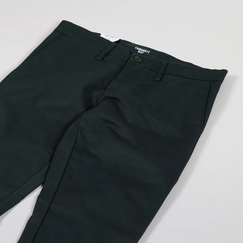 Carhartt WIP Sid Pant Dark Teal Lamar Stretch Twill-6