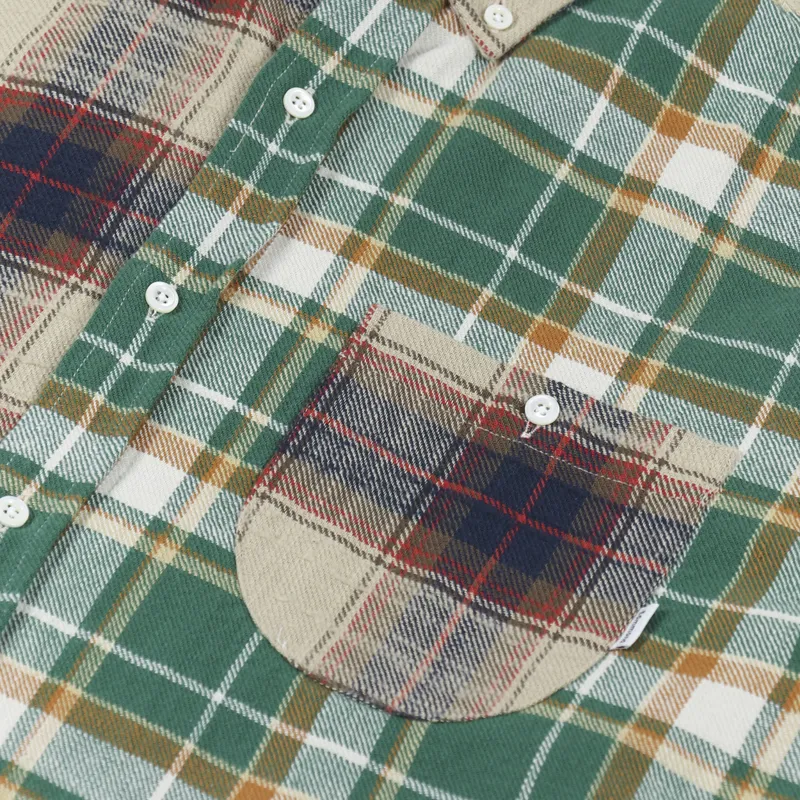 Edmmond Studios Check Block Shirt Green-7