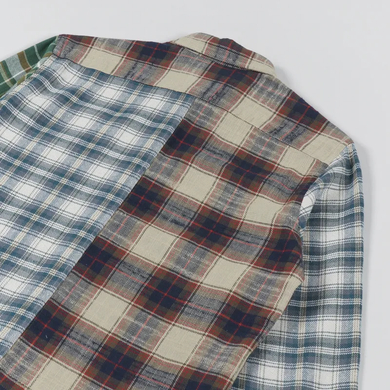 Edmmond Studios Check Block Shirt Green-3