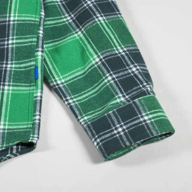 Garment Project Check Overshirt Green-5
