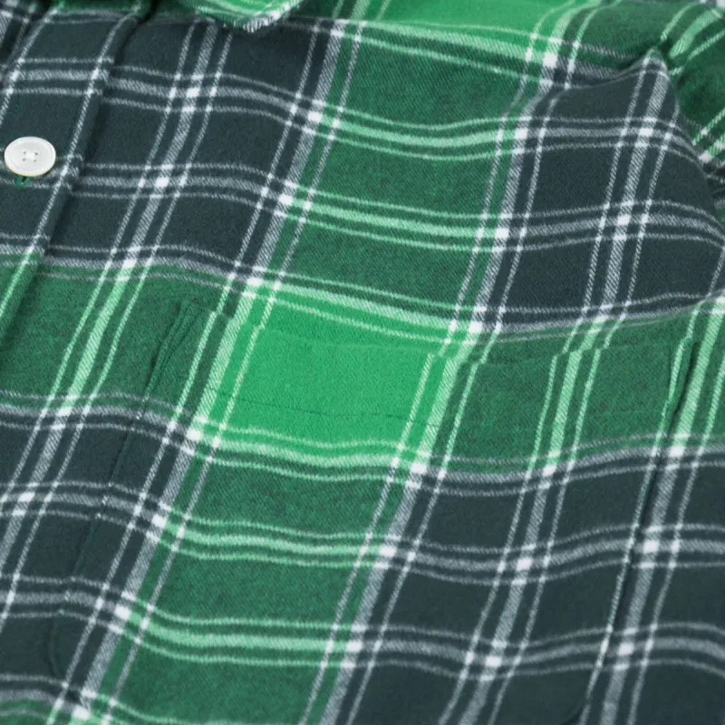 Garment Project Check Overshirt Green-4