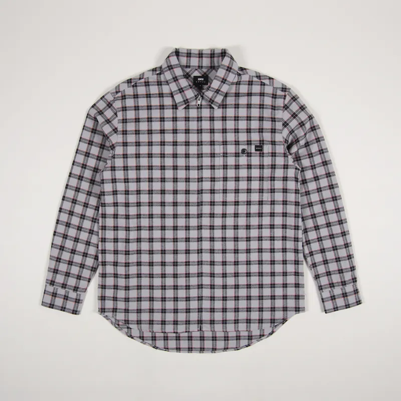 Edwin Wilson Zip Through Shirt Silver