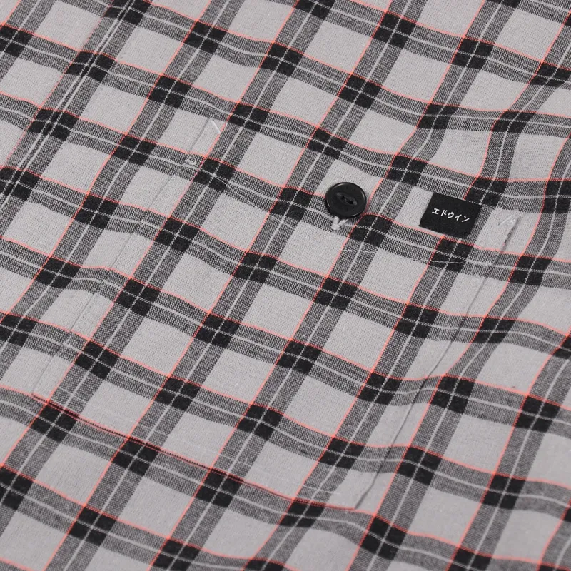 Edwin Wilson Zip Through Shirt Silver-4