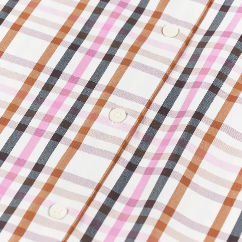 Fred Perry Womens Check Shirt Dress Ecru-8