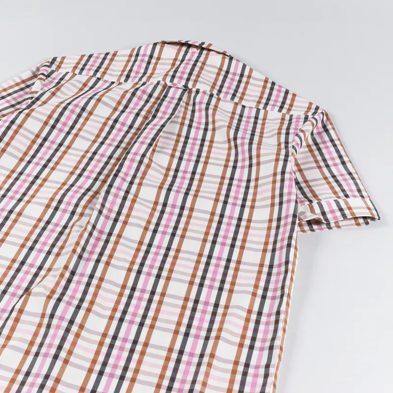 Fred Perry Womens Check Shirt Dress Ecru-6