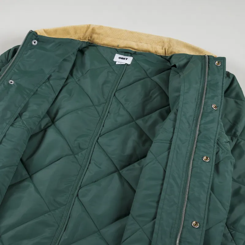 Obey Chisel Jacket Dark Cedar-4