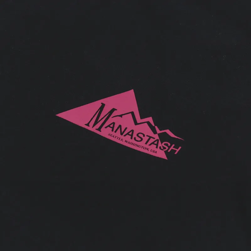 Manastash Chillimesh Long Sleeve Geometric Logo T Shirt Black-6