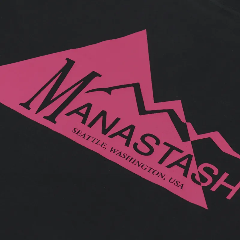 Manastash Chillimesh Long Sleeve Geometric Logo T Shirt Black-5