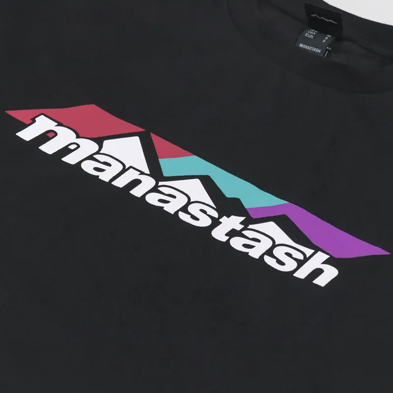 Manastash Chillimesh Scheme Long Sleeve T Shirt Black-3
