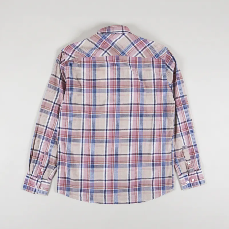 Armor Lux Check Shirt Carreaux Beige Antic Pink-1