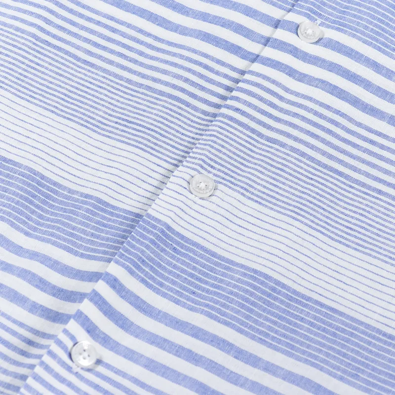 Armor Lux Stripe Vacation Shirt Blue White-2