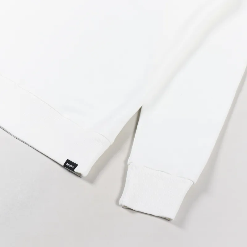 Deus Ex Machina Chop Shop Crew Sweat Vintage White-4