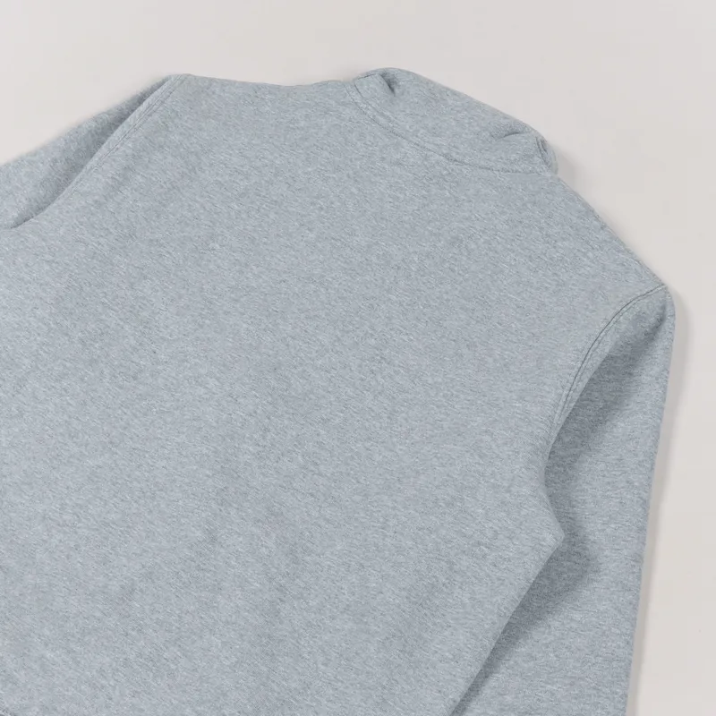 Carhartt WIP Chase Neck Zip Sweat Grey Heather Gold-3