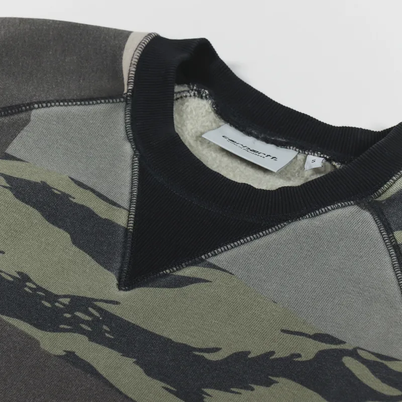 Carhartt WIP Chase Sweat Camo Mend Gold-5