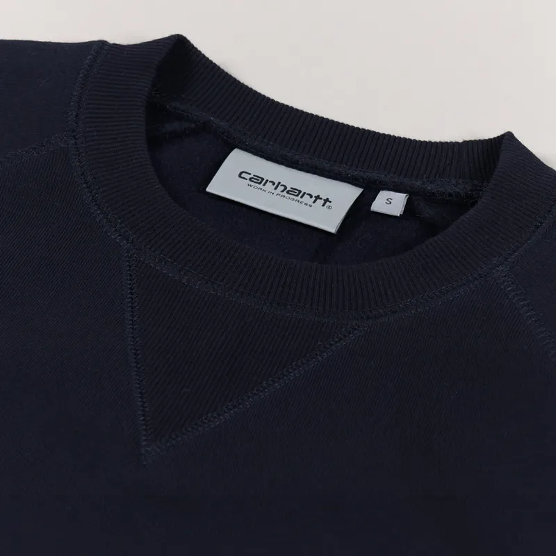 Carhartt WIP Chase Sweatshirt Dark Navy Gold-5