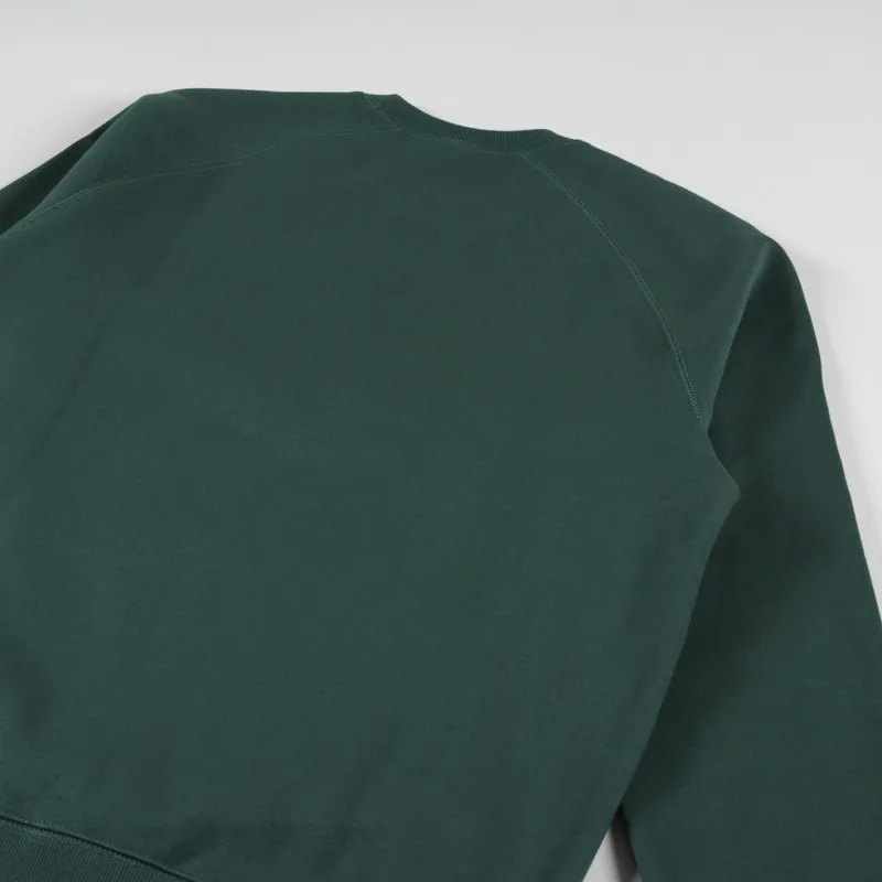 Carhartt WIP Chase Sweatshirt Discovery Green Gold-3