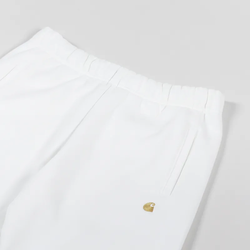 Carhartt WIP Chase Sweat Short Wax Gold-2