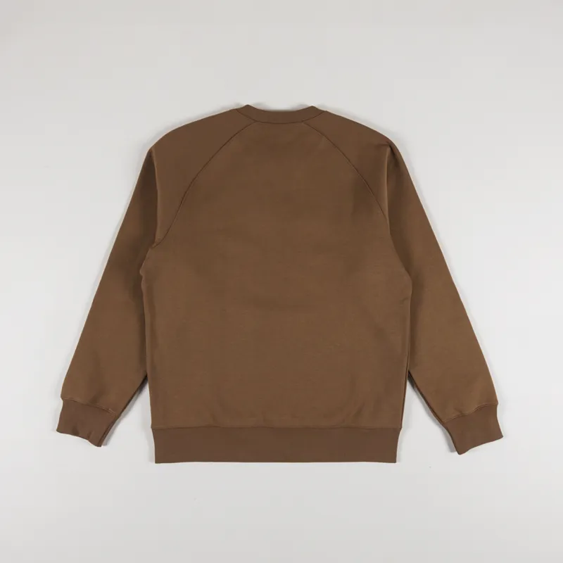 Carhartt WIP Chase Sweatshirt Tamarind Gold-4