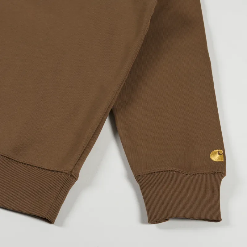 Carhartt WIP Chase Sweatshirt Tamarind Gold-3
