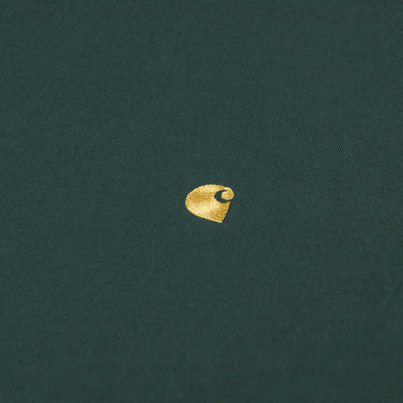 Carhartt WIP Chase T Shirt Discovery Green Gold-1
