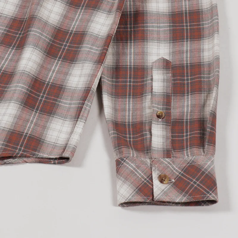 Nudie Jeans Chuck Plaid Twill Shirt Hazel-4