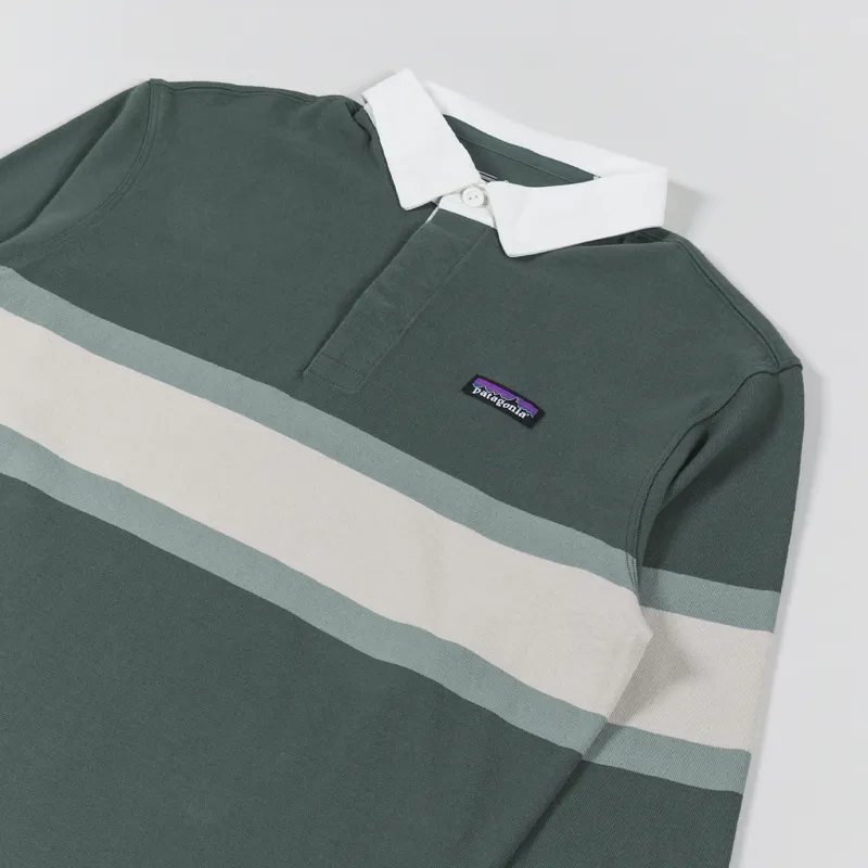 Patagonia Cotton In Conversion Midweight Rugby Shirt Pinyon Green