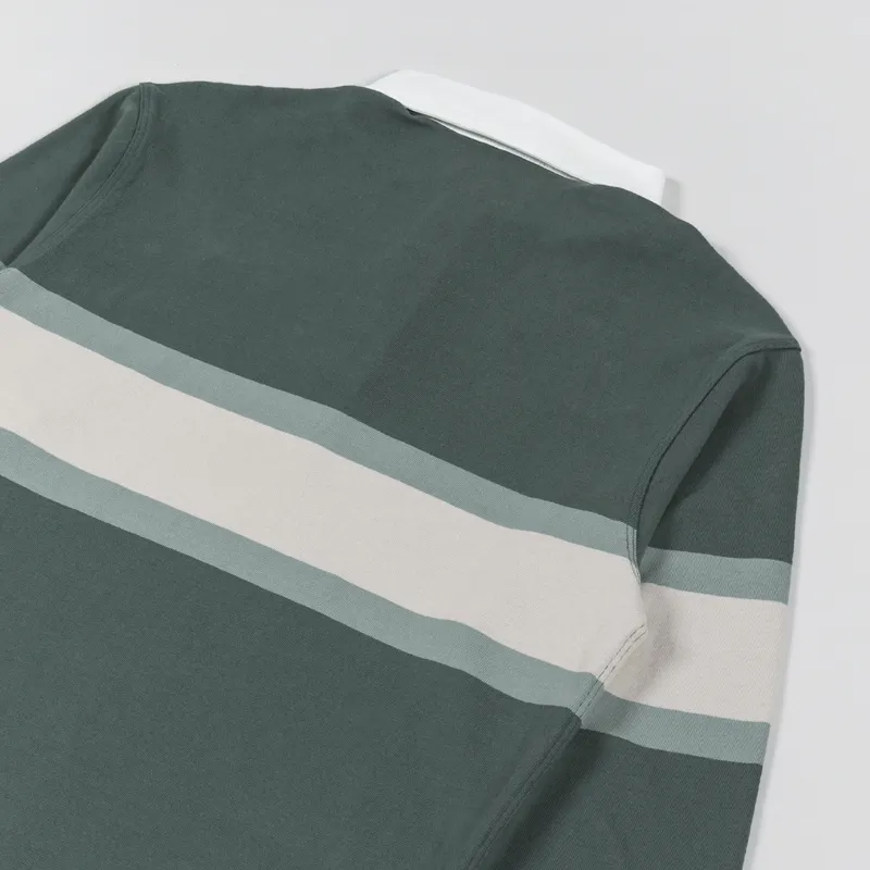 Patagonia Cotton In Conversion Midweight Rugby Shirt Pinyon Green-3