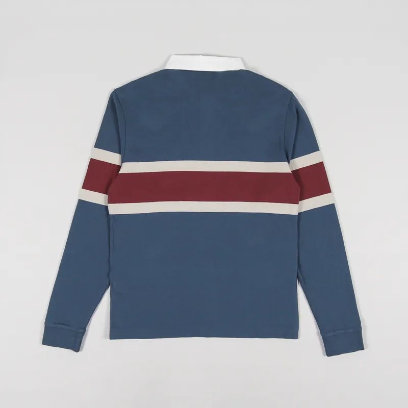 Patagonia Mens Cotton In Conversion MW Rugby Shirt Tidepool Blue