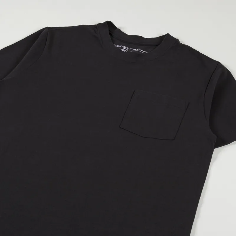 Patagonia Cotton In Conversion Midweight Pocket T Shirt Black