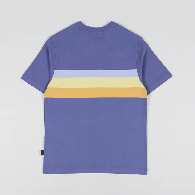 Patagonia Cotton In Conversion Midweight Pocket T Shirt The Point Stripe Current Blue-1