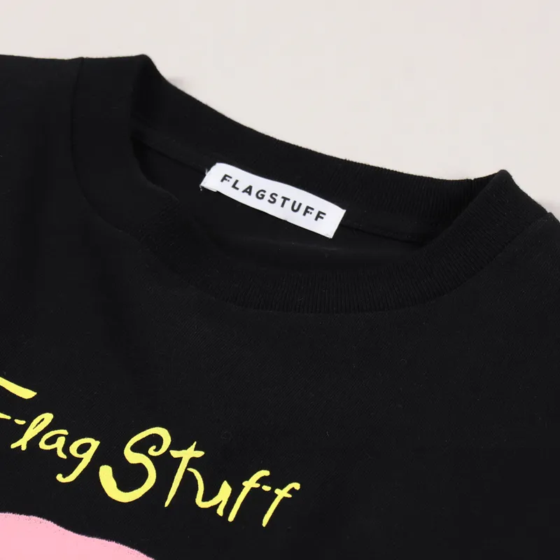 Flagstuff Circle Flower Long Sleeve T Shirt Black-8