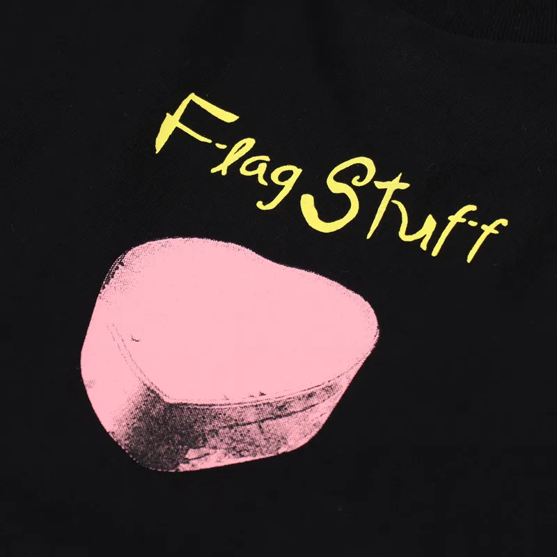 Flagstuff Circle Flower Long Sleeve T Shirt Black-7